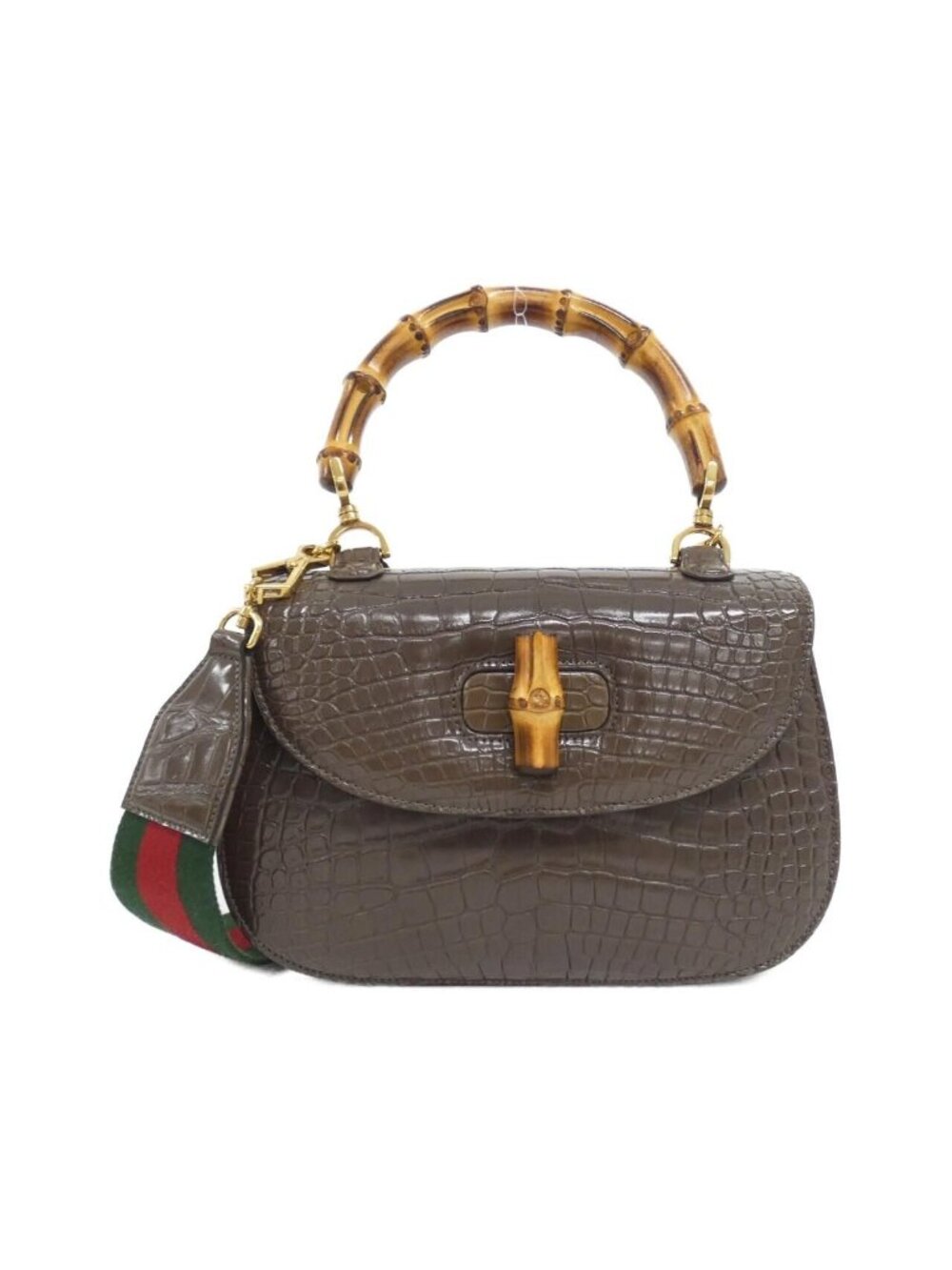 Gucci Bamboo Bag Handbag Brown